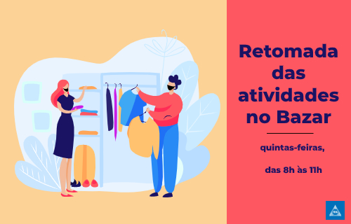 Retomada das atividades no Bazar