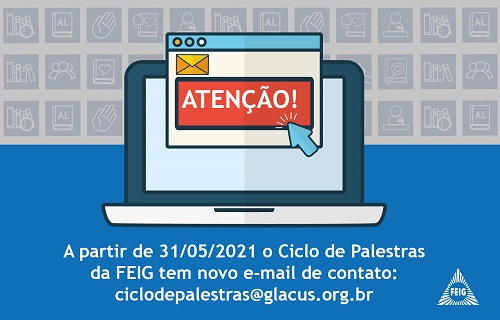 Novo e-mail do Ciclo de Palestras
