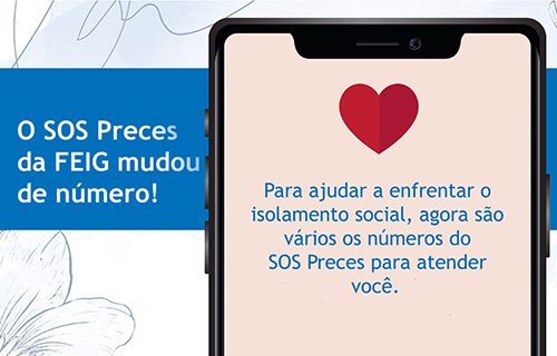 O SOS Preces da FEIG mudou de número!