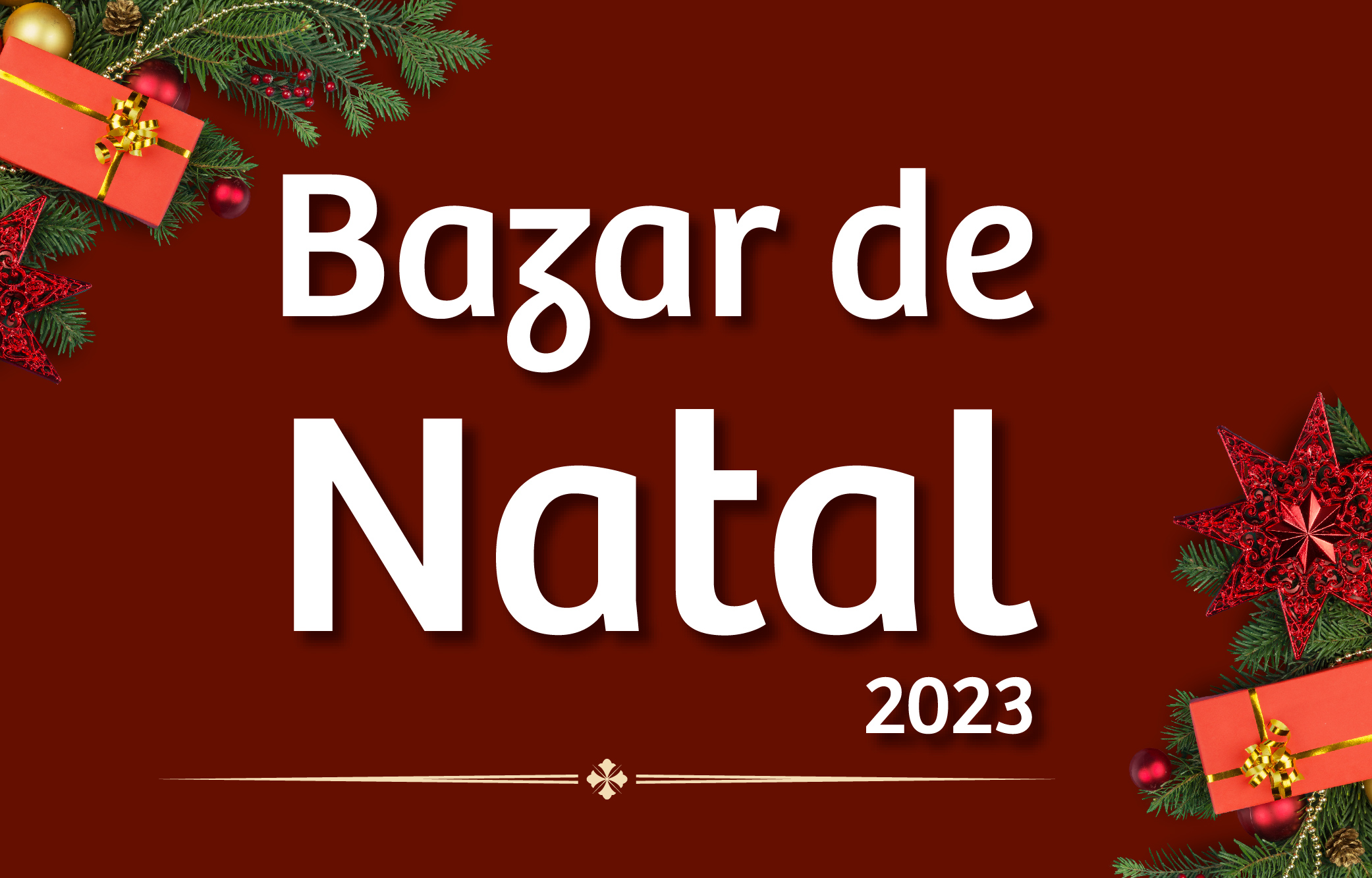 Bazar de Natal está de volta!