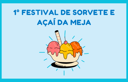 Primeiro festival de sorvete e açaí